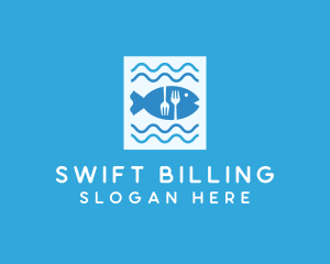 Blue Fish Seafood Restaurant logo design