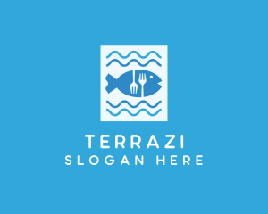 Blue Fish Seafood Restaurant logo design