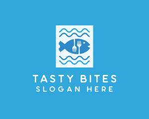 Blue Fish Seafood Restaurant logo design