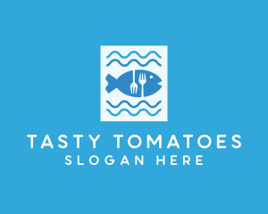 Blue Fish Seafood Restaurant logo design