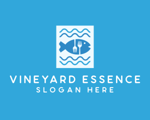 Blue Fish Seafood Restaurant logo design