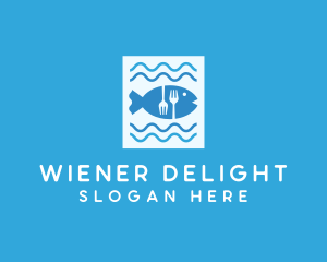 Blue Fish Seafood Restaurant logo design