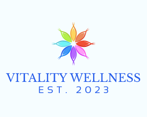 Organic Wellness Flower logo design