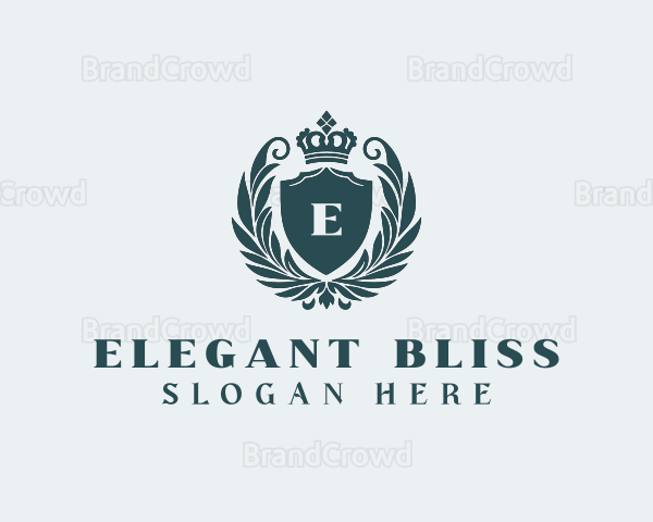 Wedding Event Royalty Shield Logo