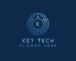 Cyber Technology Circuitry  logo design