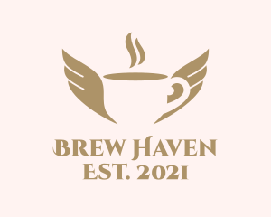 Coffee House - Steamy Coffee Wings logo design
