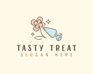 Edible - Icing Piping Bag logo design