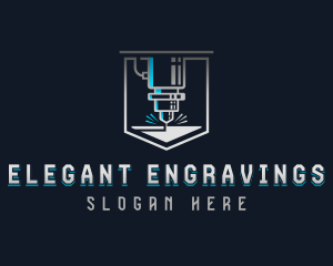 Laser Metalworks Engraving logo design