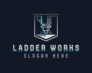 Laser Metalworks Engraving logo design