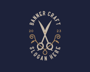 Luxury Salon Shears logo design