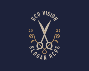 Luxury Salon Shears logo design