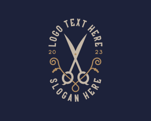 Scissors - Luxury Salon Shears logo design