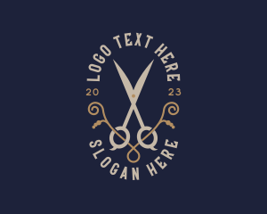 Luxury Salon Shears Logo