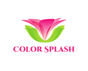 Pink Flower Spa logo design