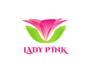 Pink Flower Spa logo design