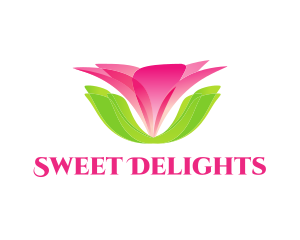 Pink Flower Spa logo design