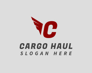 Logistics Wing Shipment logo design