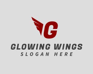 Logistics Wing Shipment logo design