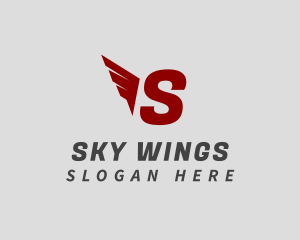 Logistics Wing Shipment logo design