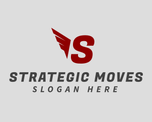 Logistics Wing Shipment logo design