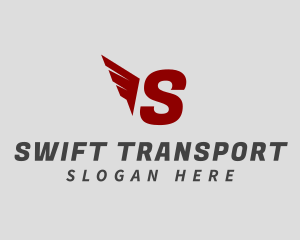 Logistics Wing Shipment logo design