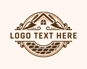 Shovel - House Concrete Masonry logo design