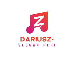 Composer - DJ Music Letter Z logo design