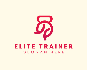 Simple Kettlebell Exercise logo design