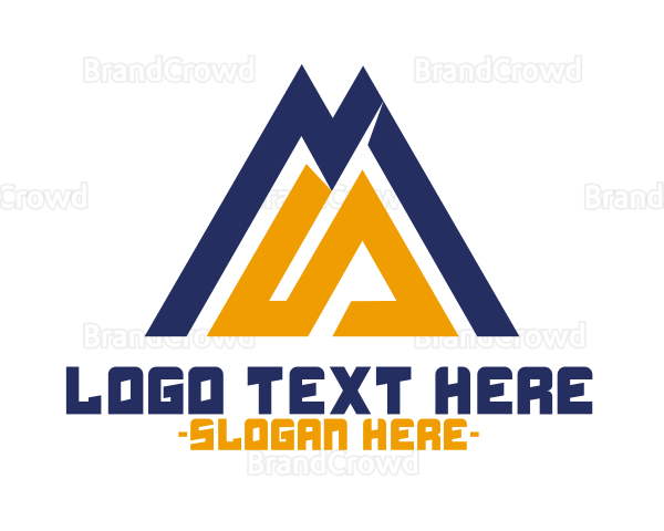 Outdoor Mountain Peak Logo