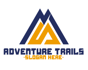 Outdoor Mountain Peak logo design