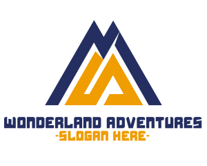 Outdoor Mountain Peak logo design