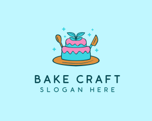 Cute Cake Pastry logo design