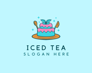 Cute Cake Pastry logo design