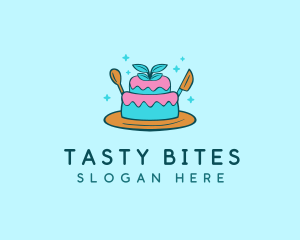 Delicious - Cute Cake Pastry logo design
