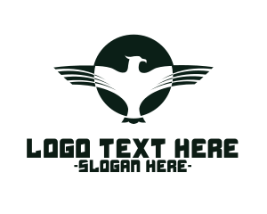 Militar - Eagle Force Wings logo design