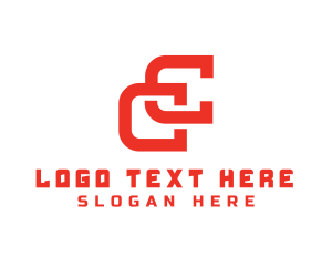 Double - Modern Tech Letter C logo design