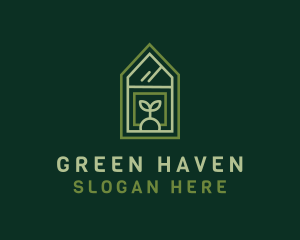 Green House Plant logo design