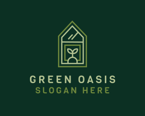 Green House Plant logo design