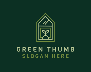 Green House Plant logo design