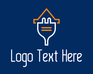 Extension - Home Electric Plug logo design