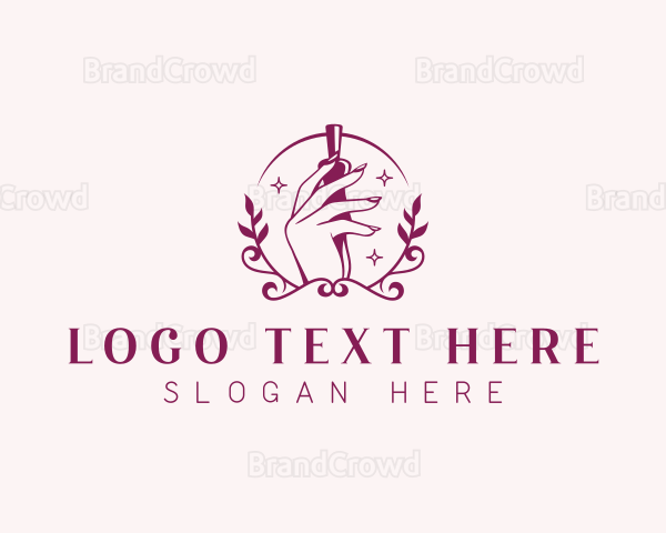 Nail Salon Manicure Logo