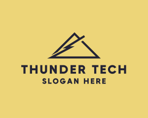 Lightning Thunder Mountain  logo design