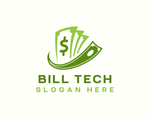 Bill - Money Dollar Bill logo design