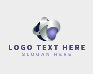Telecom - 3D Sphere Telecommunication logo design