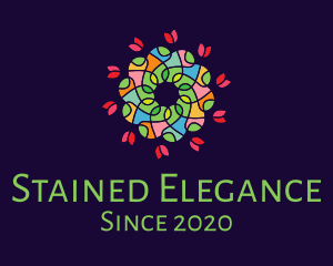 Colorful Ornamental Bouquet logo design