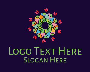 Colorful Ornamental Bouquet Logo