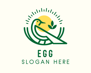 Organic Products - Agriculture Swallow Bird logo design