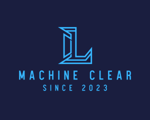 Modern Tech Letter L logo design