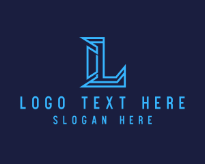 Modern Tech Letter L Logo