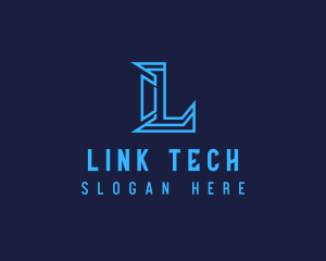 Modern Tech Letter L logo design